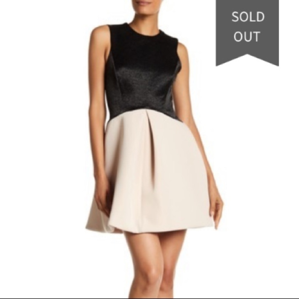 Halston Heritage High Neck Jacquard Dress Sz 2 NWT